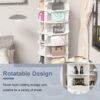 6 Tier Spinning Shoe Rack, Free Standing, 360° Revolving Shoe Organizer - White - Image 7