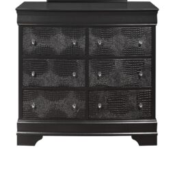 Shaker - Crocodile Metallic Dresser - Gray