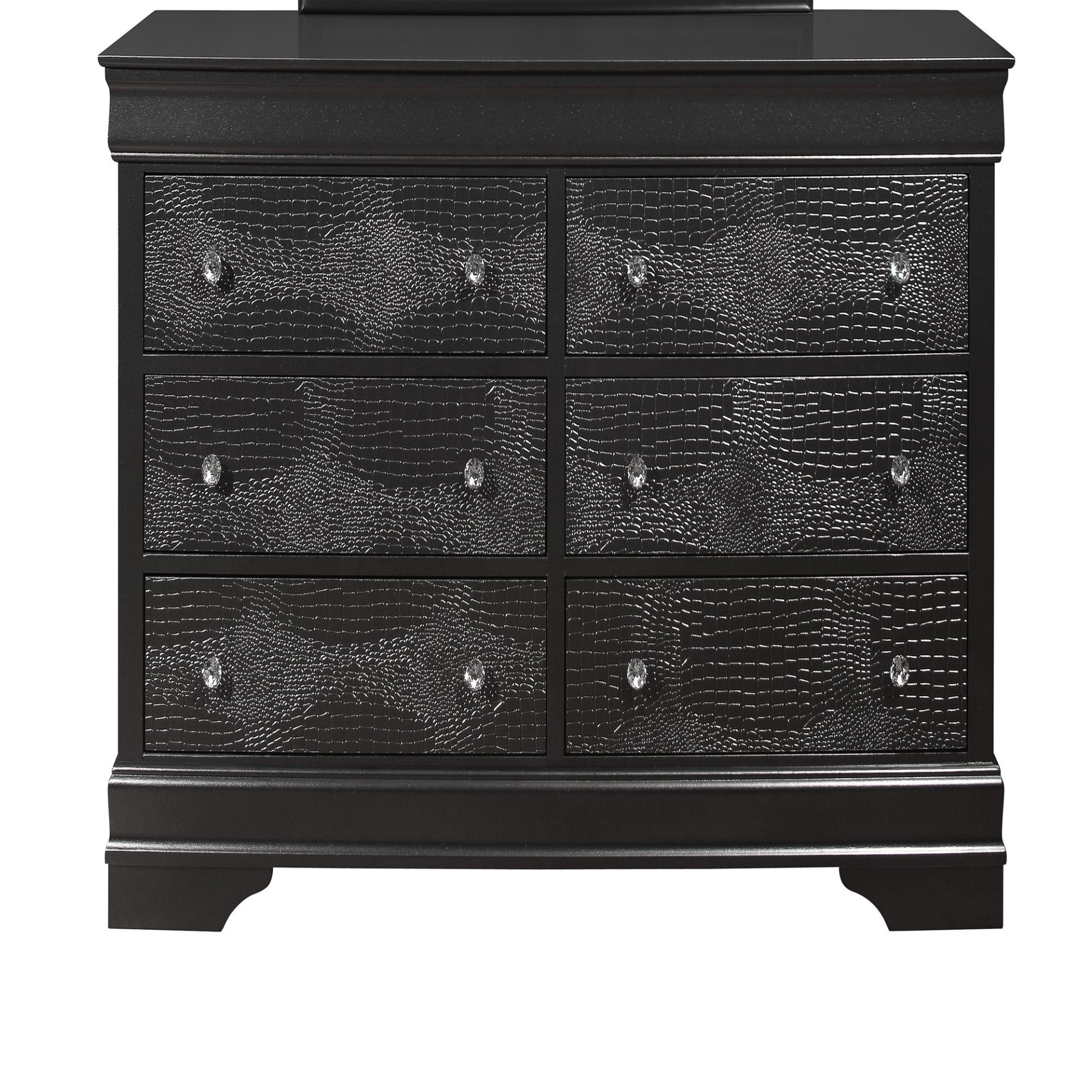 Shaker - King 5 Pieces Bedroom Set With Tufted Headboard And LED Lighting - Gray - Image 3