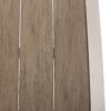 Outdoor Modern Aluminum Dining Bench With Faux Wood Seat - Natural / Silver - Image 8