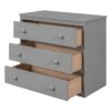 Full Loft Low Study Bed With Cabinet, Shelves And Rolling Portable Desk, Multiple Functions- Gray - Image 11