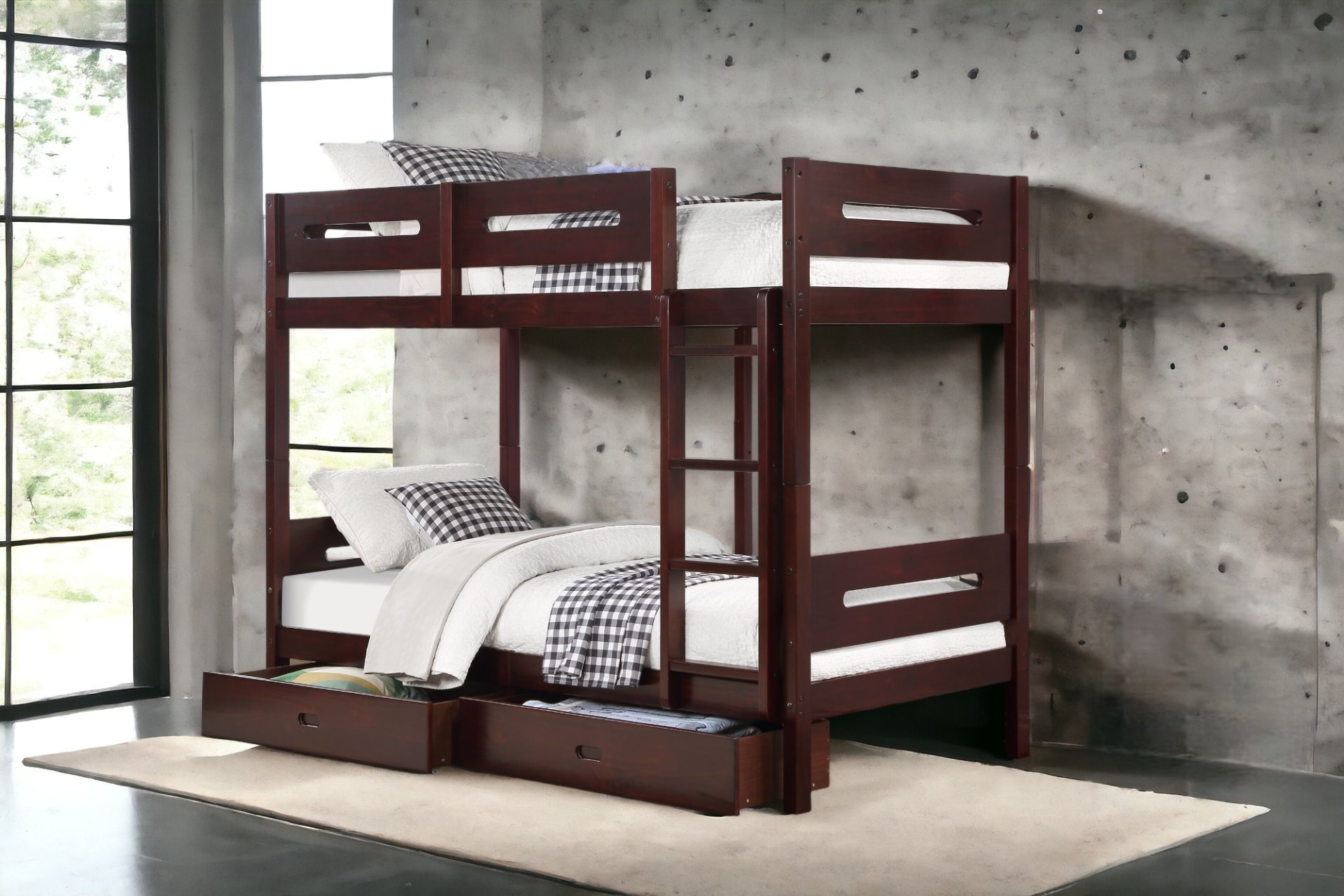 Nissa - Twin Twin Bunk Bed - Espresso - Image 4