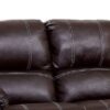 Zuriel - Synthetic Leather Recliner Loveseat - Brown - Image 4