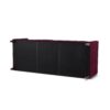Jack - Modern Tuxedo Tufted Sofa - Burgundy - Image 5