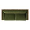 Georgia - Cane Tuxedo Sofa - Olive Green - Image 3