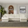 Modern Modular Cloud Sectional Couch With Comfy Chaise - Beige - Image 2