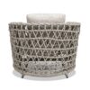 Everly - Frame Barrel Deep Seating Patio Arm Chair Axroma Olefin - Oat Beige - Image 4