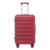 Set 3 Pieces 20" / 24" / 28" Abs Spinner Wheel Luggage, Matching Color, With Combination Lock - Wine Red - Image 27