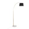 March - Contemporary Floor Lamp - Antique Brass - Black - Image 4