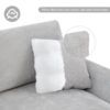 Modern Oversized Sectional Sofa, L-Shaped Luxury Couch Set With 2 Free Pillows, 5 Seat Chenille Indoor Furniture With Chaise - Light Gray - Image 17