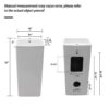 Pedestal Sink 16" For Powder Rooms - White - Image 3