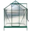 6.3'x4.2'x7' Polycarbonate Greenhouse, Heavy Duty Outdoor Aluminum Walk-In Green House Kit With Rain Gutter, Vent And Door For Backyard Garden - Green - Image 10