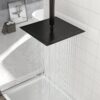 Elegant 16" Square Rainfall Shower Head, Wall / Ceiling Mounted, Oil Rubbed Bronze, Stainless Steel - Oil-Rubbed Bronze - Image 4