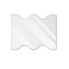 Wall Mirror Rectangular Mirror With 2 Wavy Sides Metal Framed Mirror Vanity Mirror Dressing Mirror, For Bathroom, Living Room, Bedroom Wall Decor - Golden - Image 5