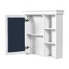 Bathroom Medicine Cabinet With Mirror, Wall Mounted Mirror Cabinet & Storage Organizer, Over The Toilet Storage White Storage Cabinet For Bathroom - White - Image 14