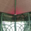 10 X 10 Ft Patio Gazebo Tent With Ventilated Double Roof And Mosquito Net - Brown - Image 11