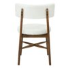 Mid Century Modern Dining Chairs With Upholstered Seat - Walnut / Beige - Image 10