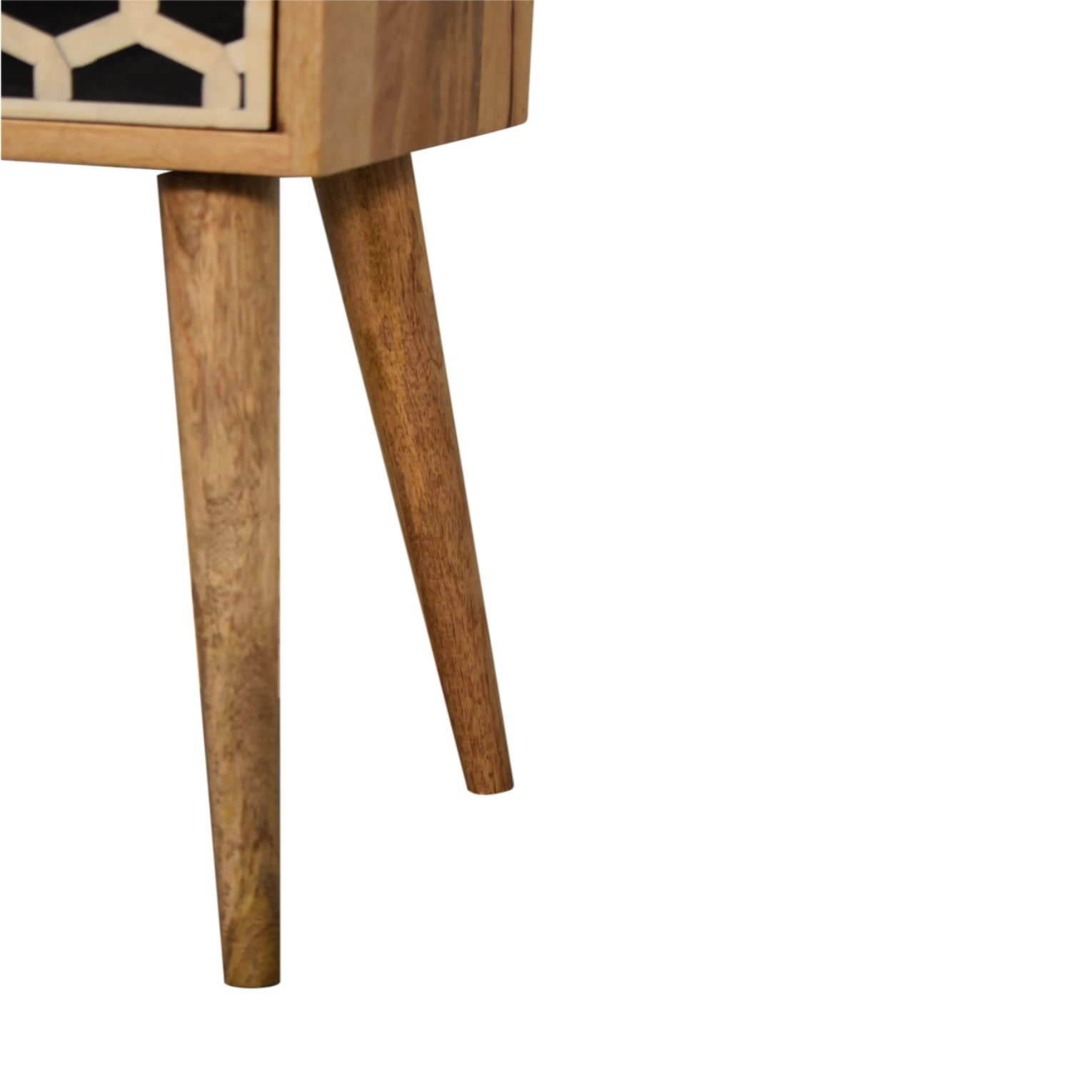 Inlay - Mini Bone Bedside Table - Brown Oak - Image 17