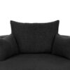 360 Degree Swivel Accent Barrel Chair With Removable Pillows - Black - Image 21