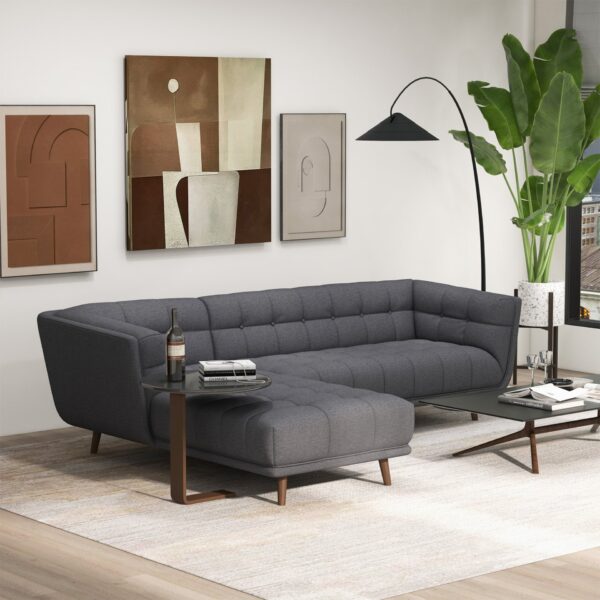 Addison - Left Sectional Sofa - Ash Gray