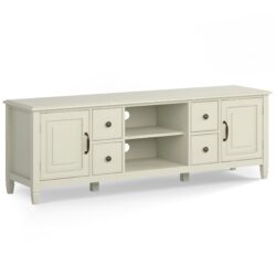 Connaught - Wide TV Stand - Antique White