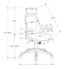 Office Chair, Adjustable Height, Swivel, Ergonomic Armrests, Contemporary / Modern - Black - Image 12