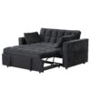 Multi Functional Sofa Bed With Cup Holder And USB Port For Living Room Or Apartments - Black - Image 14