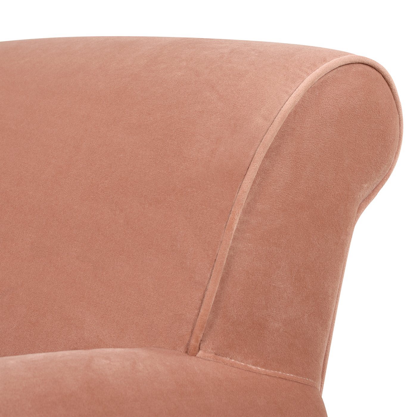 Alana Lawson - Accent Arm Chair Casters - Peach Orange - Image 4