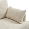 Modern Style Chenille 2 Seater Sofa With LED Light, USB Port, Storage Bag, Wood Legs - Beige - Image 27
