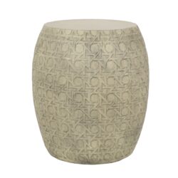 Outdoor Lightweight Concrete Side Table - Antique Yellow