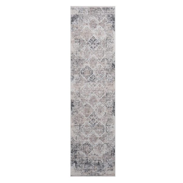 Payas - 2' X 8' Traditional Runner Rug - Cream / Anthracite