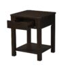 Flora - End Table With Drawer - Dark Brown - Image 3