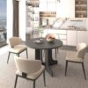 Dining Table For Farmhouse Kitchen Expandable Oval Table Top With Removable Leaf Trestle X Shaped Base - Black - Image 8