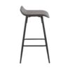 Ale - Contemporary Fixed Height Counter Stool (Set of 2) - Black / Espresso - Image 3