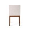 Contemporary Fabric Dining Chairs (Set of 2) - Light Beige / Walnut - Image 9