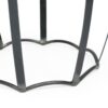 Modern Industrial End Table With Mango Wood Top And Iron Frame - Gray - Image 10