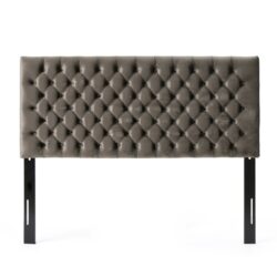 Annecy - Contemporary Upholstered Full / Queen Fabric Headboard - Gray