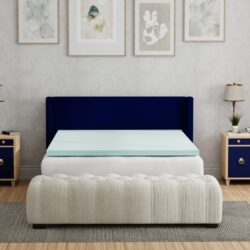 3" Full Gel Plush Memory Foam Cooling Mattress Topper - Multicolor