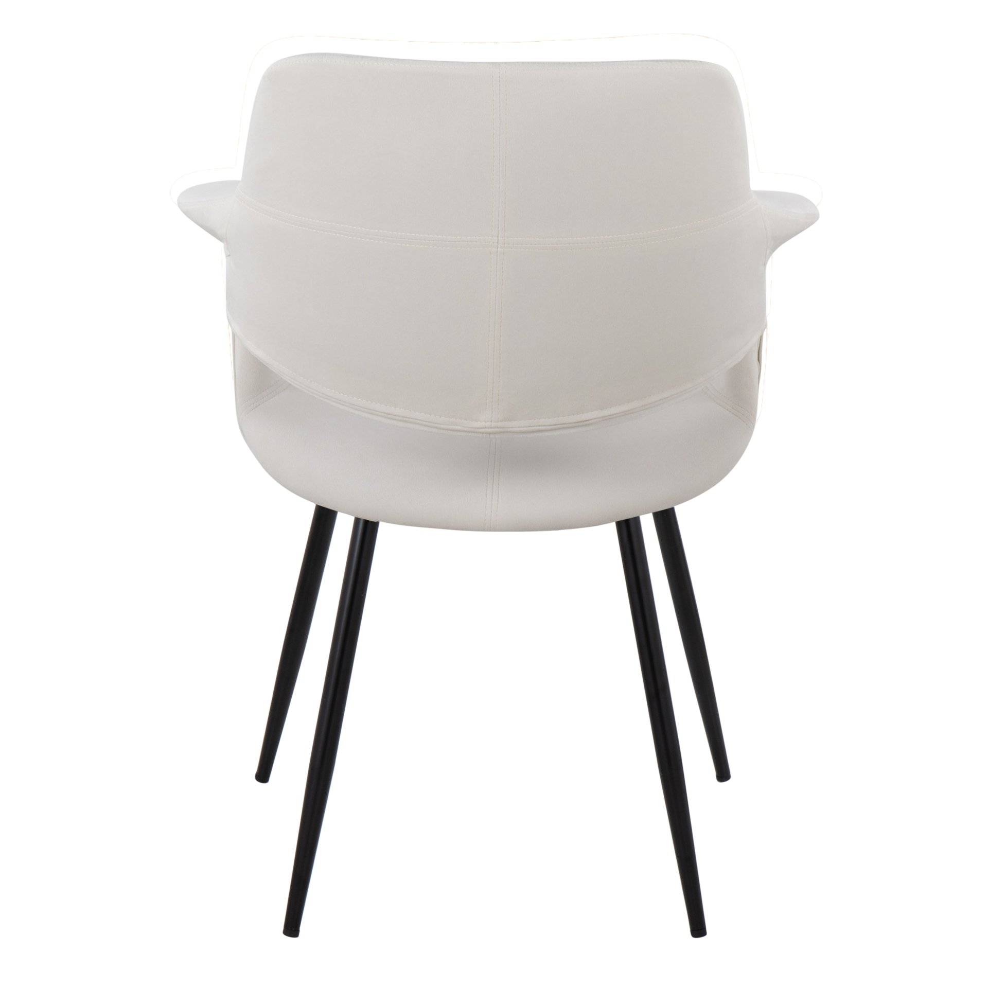 Vintage Flair - Glam / Art Deco Chair (Set of 2) - Black / Cream - Image 5