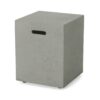Modern Magnesium Oxide Tank Holder Side Table With Smooth Concrete Surface - Light Gray - Image 6