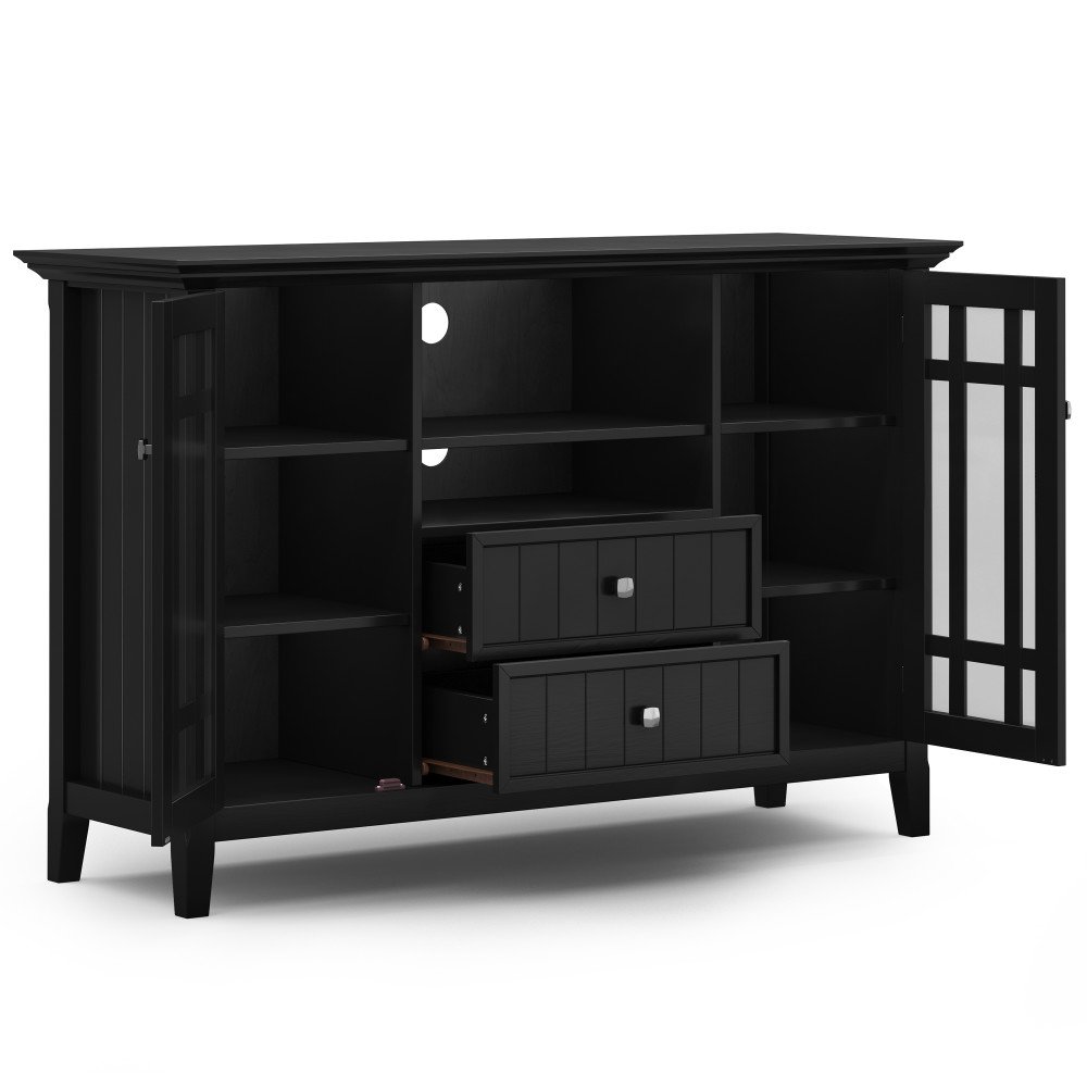 Bedford - Tall TV Media Stand - Black - Image 13