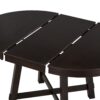 Gia - Round Extendable Dining Table With 16" Leaf Wood - Espresso - Image 9