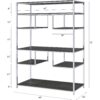 Vonara - Bookshelf - Chrome / Gray / Oak - Image 6