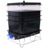 Durable Worm Farm Composting Bin With 4 Tray System For Food Waste Recycling Plastic - Black - Image 8