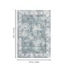 Toucan - Washable Non - Slip Area Rug, Elegant Design - Silver - Image 6