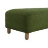 Elegant Ottoman With Comfortable Cushion And High Quality Upholstery - Dark Green - Image 6