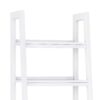 Sawhorse - Ladder Shelf With Storage - White - Image 6