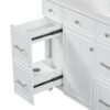 36" Bathroom Vanity With Sink, Soft Close Doors, And Adjustable Shelves Solid Frame - White - Image 17