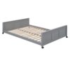 Full Over Full Bunk Bed With Desk - Gray - Image 6