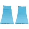 72.83" Outdoor Lounge Chairs (Set of 2), Cushion Replacement Patio Funiture Seat Cushion Chaise Lounge Cushion - Sky Blue - Image 7